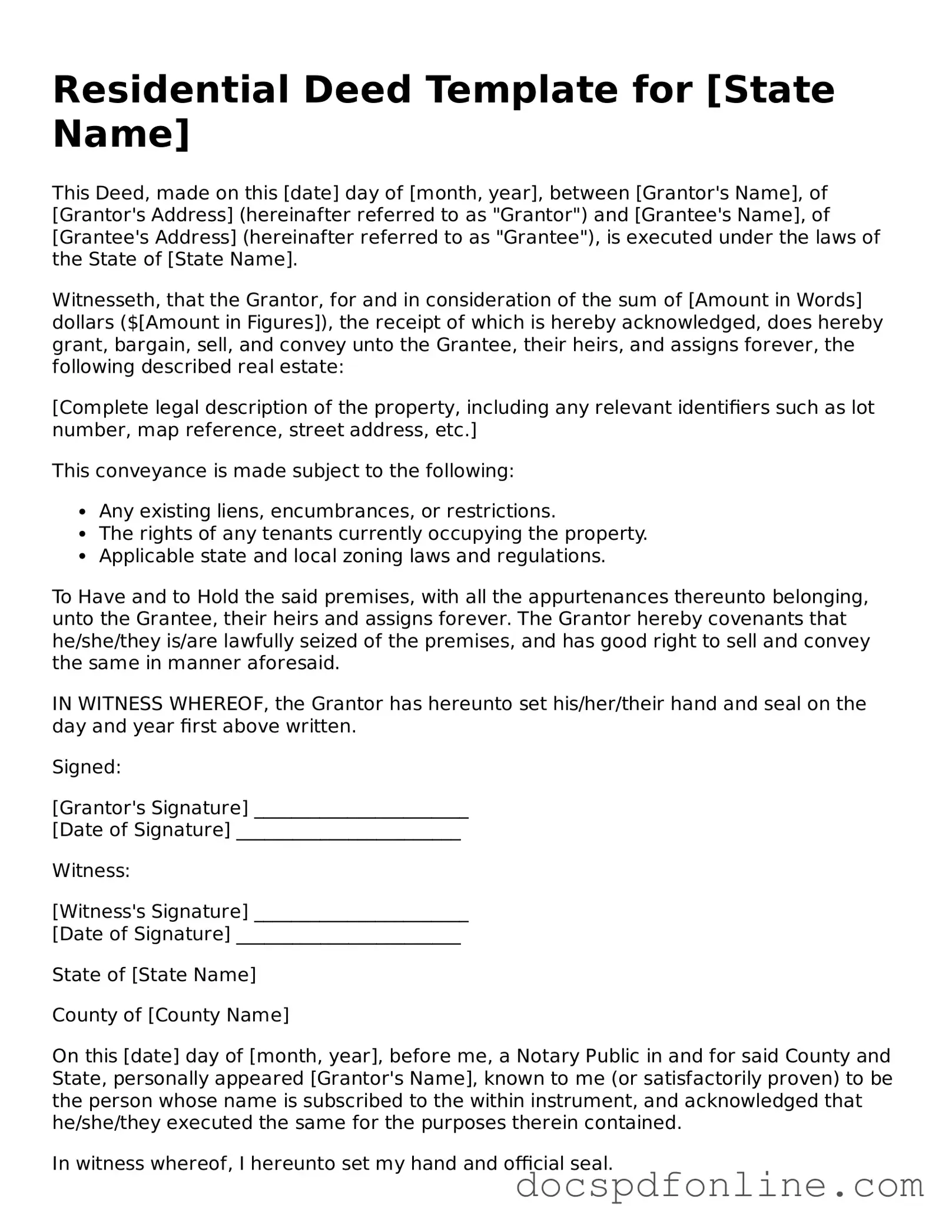 Attorney-Approved Deed Document