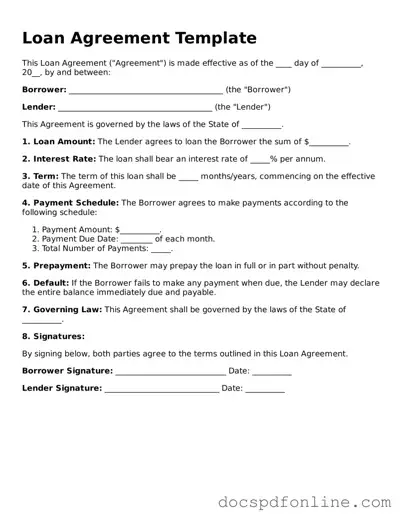 Attorney-Approved Loan Agreement Document
