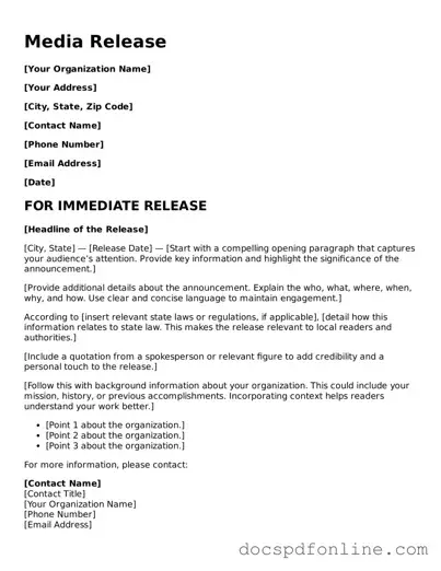 Attorney-Approved Media Release Document