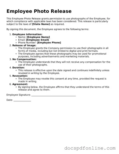 Attorney-Approved Employee Photo Release Document