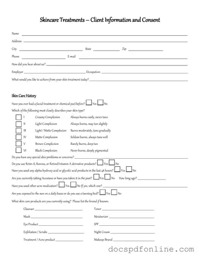 Fill Your Facial Consent Form
