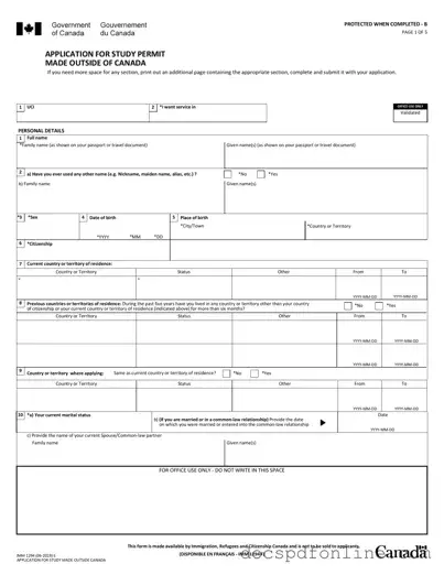 Fill Your Imm 1294 Form