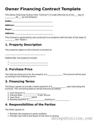Attorney-Approved Owner Financing Contract Document
