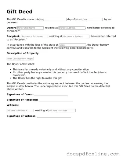 Attorney-Approved Gift Deed Document
