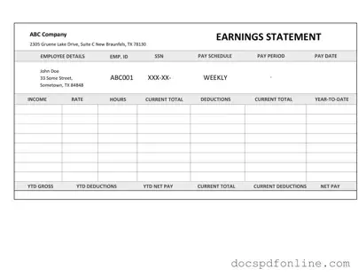 Fill Your Independent Contractor Pay Stub Form