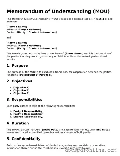 Attorney-Approved Memorandum of Understanding Document